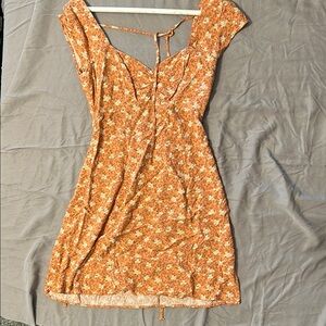 Floral Orange Summer Dress